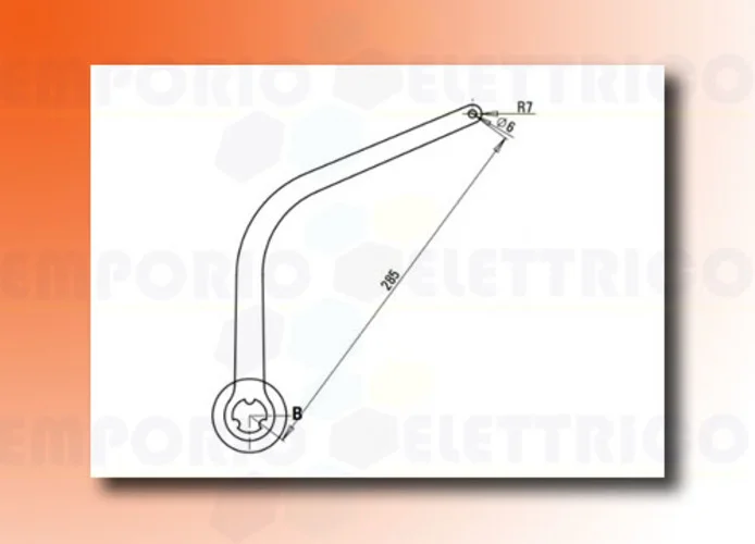 faac coppia di bracci bianco nd2 105727