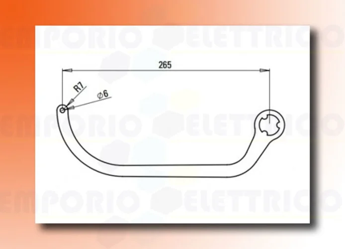 faac coppia di bracci n1d marrone nd4 1057293