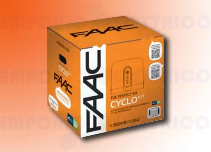 faac kit automazione 24v dc 400 kg cyclo/rapid kit perfect 105916