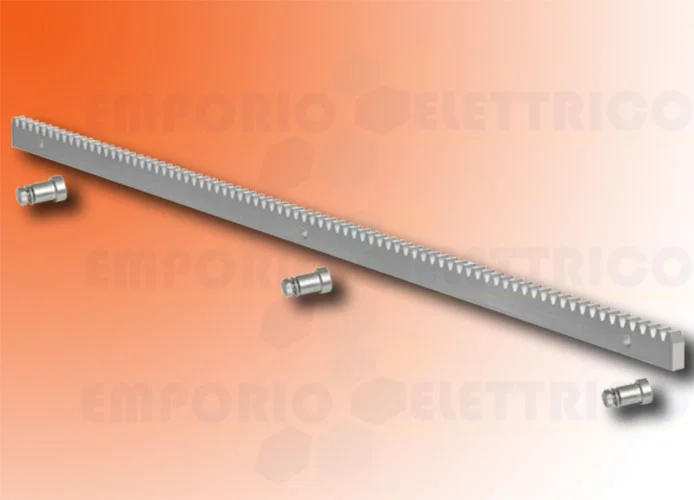 faac cremagliera acciaio modulo 4 zincata 30x8 - 1 metro - 490123 1