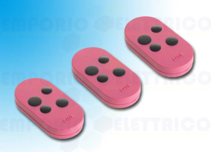 came 3 telecomandi 4 canali codice fisso rosa topd4fps 806ts-0105