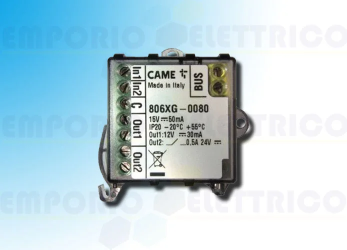 came modulo espansione bus 2 ingressi e 2 uscite 806xg-0080