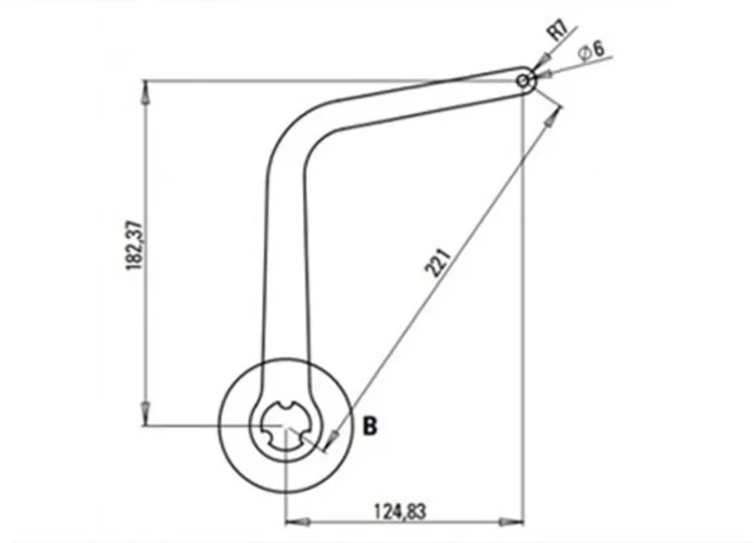 faac coppia di bracci n1d bianco nd5 105730