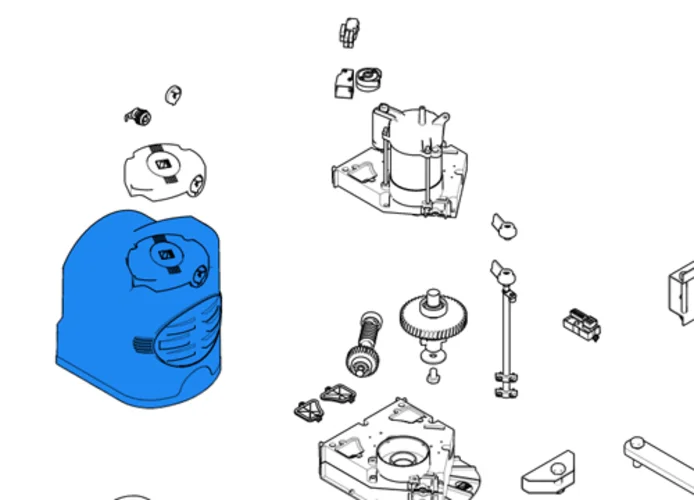 came ricambio coperchio motoriduttore fast 119rid219