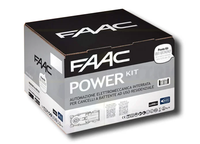 faac kit automazione power 24v dc power kit safe 106747445fr