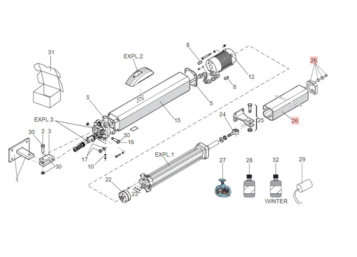 faac ricambio gruppo carter 400 l 63003329