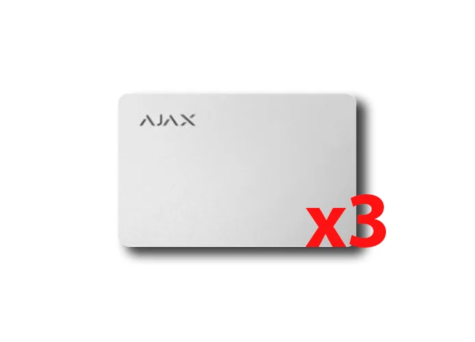 ajax carta contactless pass bianco (3 pezzi) 38224