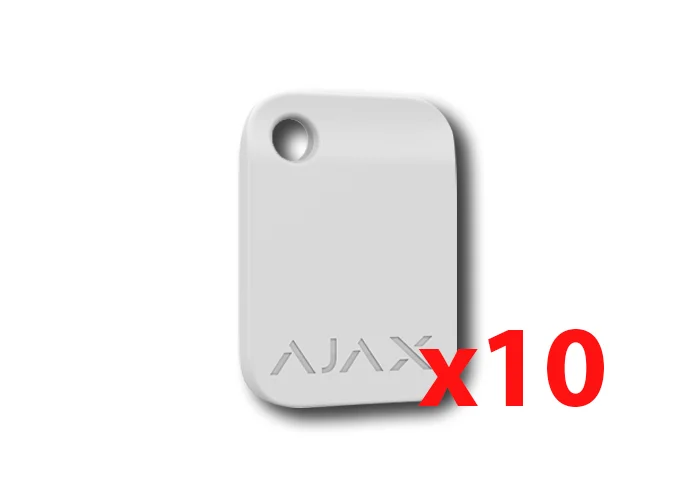 ajax portachiavi contactless bianco tag (10 pezzi) 38230