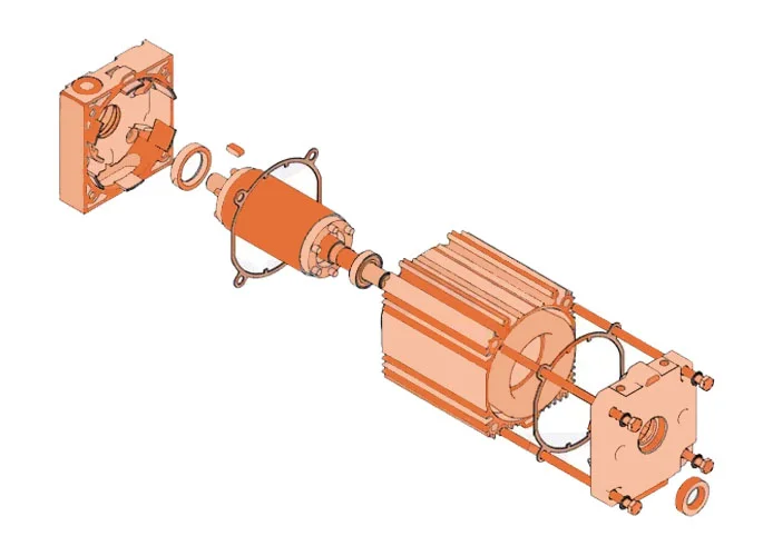 faac ricambio gruppo motore 540/541/mercury 63003156