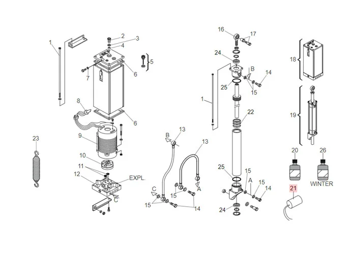 faac ricambio cnd pp mlr 25 prl 12,5mf 400v 76012515