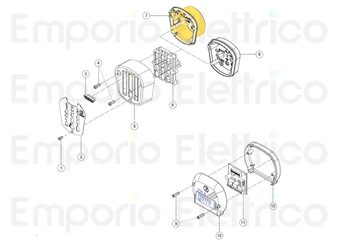 fadini ricambio contenitore in abs da incasso per dgt 61 61007