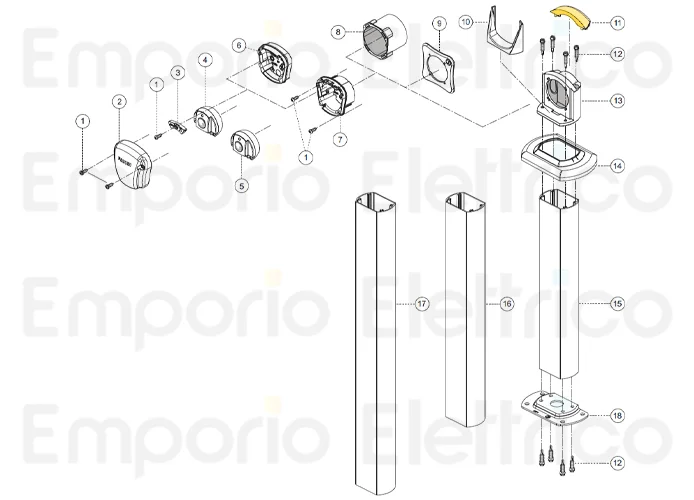 fadini ricambio tappo copri viti del supporto per fit 55 55011