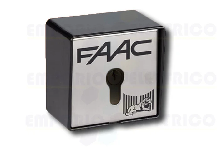 faac pulsante a chiave da esterno 2 contatti + elettrofreno t21 ef 401016