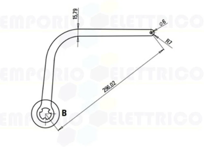 faac coppia bracci n1d bianco nd1 105726