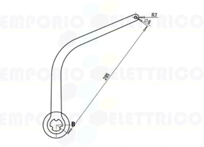 faac coppia di bracci bianco nd2 105727