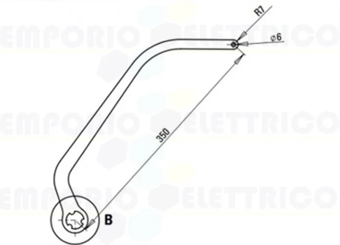 faac coppia di bracci n1d marrone nd6 1057313