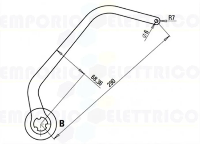 faac coppia di bracci n1d bianco nd7 105732