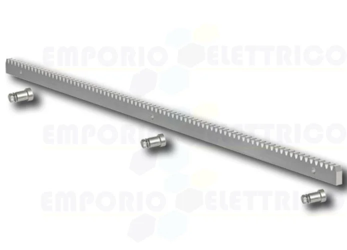 faac cremagliera acciaio modulo 4 zincata 30x12 a saldare - 1 metro - 490122 1