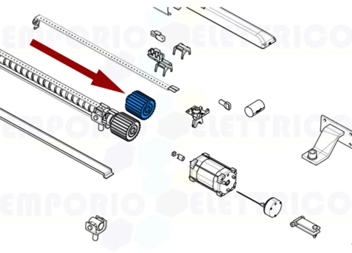 came ricambio meccanismo riduzione ati 88001-0223