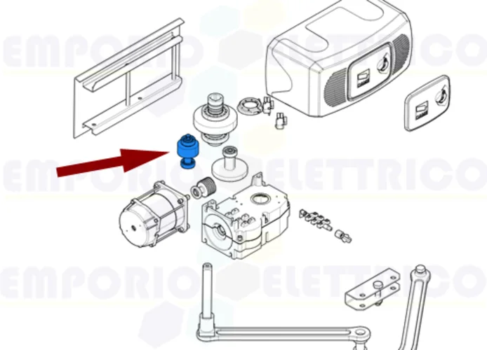 came ricambio albero prima riduzione e corona ferni 119rid090