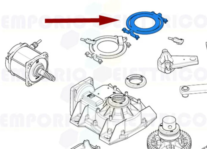 came ricambio supporto gruppo finecorsa frog 119ria058