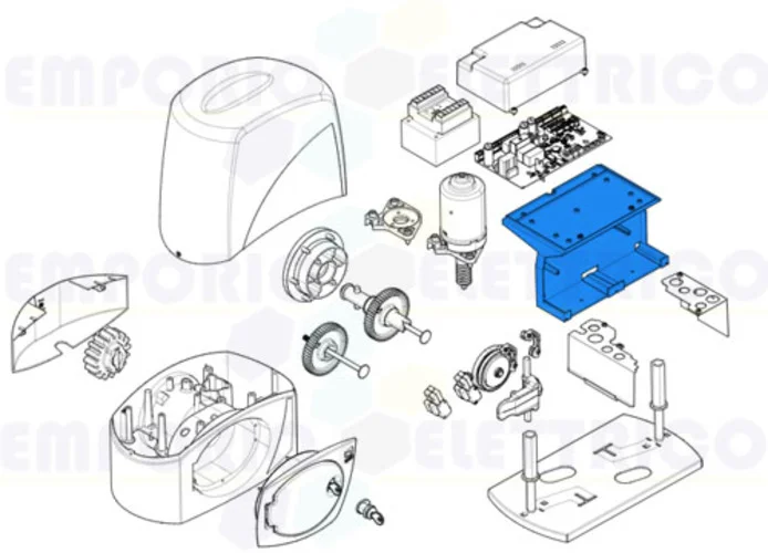 came ricambio supporto quadro comando bx 119ribx050