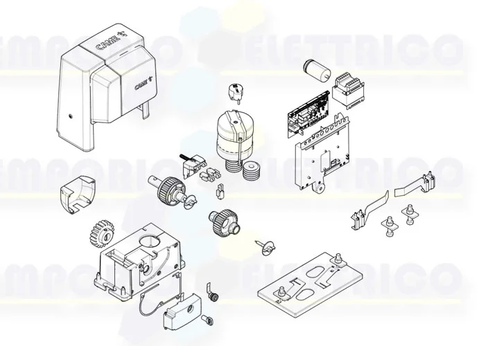 came pagina ricambi per motore bx704ags 801ms-0020