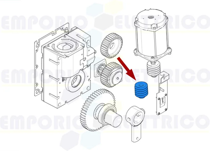 came ricambio vite senza fine gard 119rig094