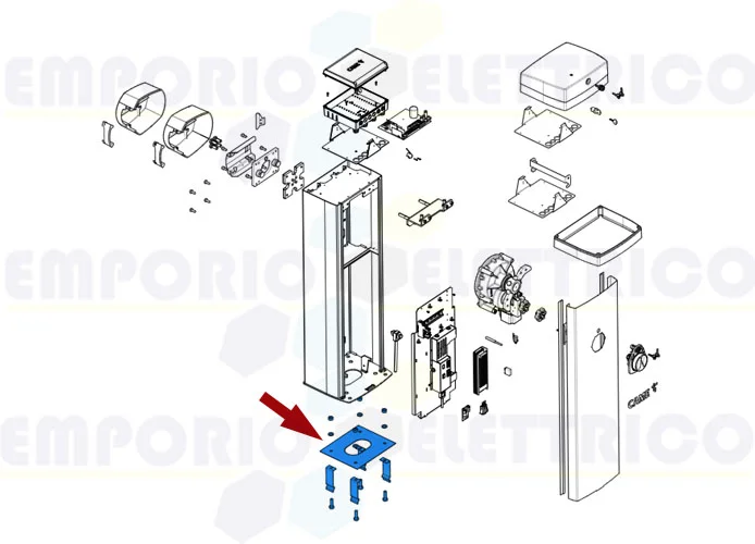 came ricambio base ancoraggio barriera gpx40 88003-0045 