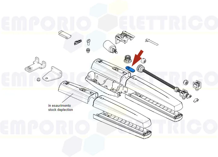 came ricambio tappo per serratura opp001 ral 7024 88001-0081