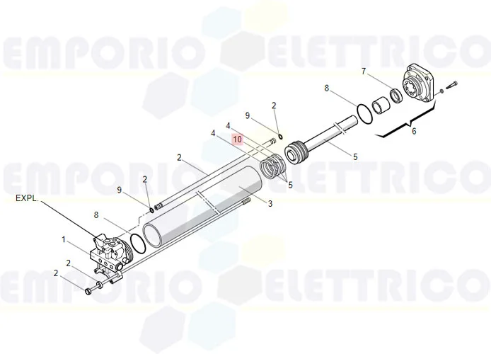 faac ricambio anello guida e/dwr 45/2 7094505