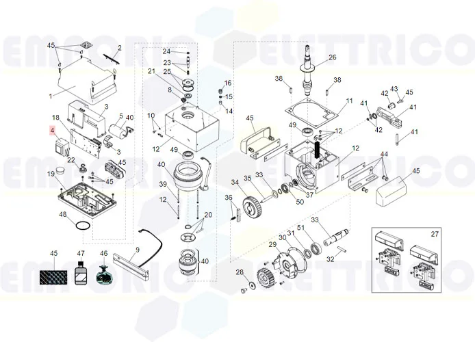 faac ricambio trasformatore 230v-18v/15va res.-fl.780d 7501365